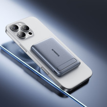 Baseus PicoGo AM31 Qi2 5000mAh 20W Ultra-Thin MagSafe Compatible Power Bank with Stand and Baseus Simple USB-C 20cm Brai