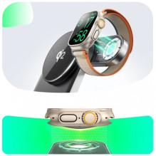 Wireless charger Joyroom 'JR-W17 3in1' black 15W Qi2 (for iPhone / Apple Watch / Airpods)