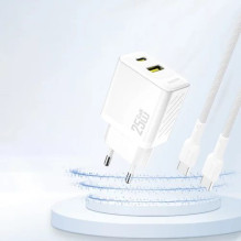Charger Dudao 'GaN A26T' white 25W (PD / QC3.0)