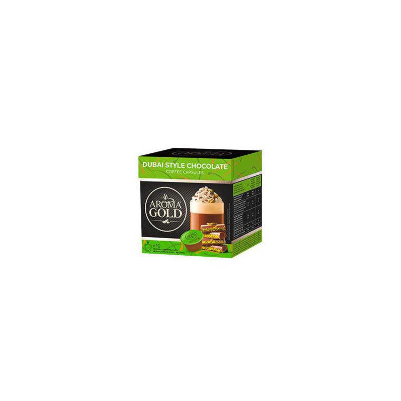 Coffee capsules AROMA GOLD DUBAI STYLE CHOCOLATE, 256 g