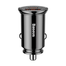 Car charger Baseus'CCALL-YS01' black 30W (1xPD / 1xQC3.0)