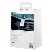 Car holder Baseus 'Metal Age II' gray (non-magnetic / for grille)