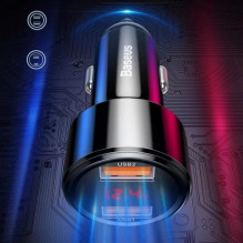 Automobilinis įkroviklis Baseus 'Magic Series PPS' juodas 45W (PD / QC3.0)