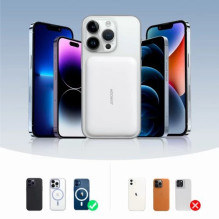 External battery Joyroom 'JR-W020' white 10000mAh 20W (Wireless Charge 15W / PD 20W / QC3.0) + Type-C cable