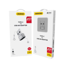 Adapteris Dudao 'L16AC' juodas (Input: USB / Ouput: 'Type-C') Adapteris Dudao 'L16AC' juodas (Input: USB / Ouput: 'Type-C')