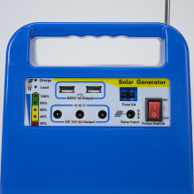 PNI GreenHouse H01 30W saulės fotovoltinė sistema su 12V / 7Ah baterija, USB / radiju / MP3, 2 LED lemputėmis PNI GreenHouse H01 30W saulės fotovoltinė sistema su 12V / 7Ah baterija, USB / radiju / MP3, 2 LED lemputėmis