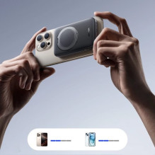 Išorinė baterija Joyroom "JR-PBM12" juodas 10000mAh 22.5W (MagSafe / Wireless Charge 15W / PD 22.5W) su stovu