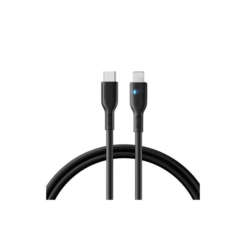 USB Kabelis Joyroom "A13" juodas "Type-C / Lightning" 120cm (iki 20W)