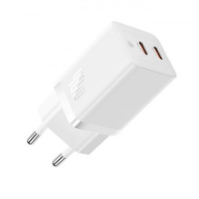 Įkroviklis Baseus "GaN5 Pro" baltas (2xUSB-C / 40W)