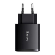 Charger Baseus 'Compact' black 30W (1xPD / 2xQC3.0)