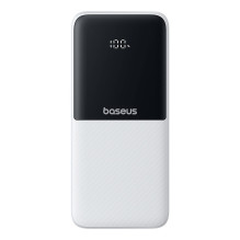 Powerbank Baseus Lipow 10000mAh 22,5W z dwoma wbudowanymi kablami (z kabelis Baseus Simple USB-A - USB-C 3A 20cm) - biał