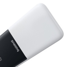 Powerbank Baseus Lipow 10000mAh 22,5W z dwoma wbudowanymi kablami (z kabelis Baseus Simple USB-A - USB-C 3A 20cm) - biał