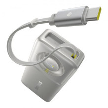 External battery Baseus "Free2Pull" gray 10000mAh 30W (PD) + integrated "Type-C" cable