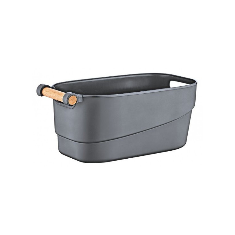 EMHOUSE Basket Retro Grey 15L 20x22x18cm