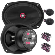 Bassface INDY CX69 - głośniki odseparowane, rozmiar midbasu 6x9cala, moc RMS 2x80W