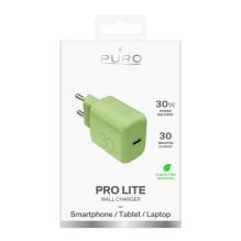 Puro Pro Lite 30W USB-C Wall Charger - Green