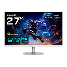 GIGABYTE M27UP ICE 27" 4K UHD Gaming Monitor - Dual Mode (4K 160Hz or FHD 320Hz), 3840 x 2160, 1ms, 350 cd / m², Fr