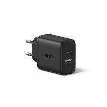 Pakrovėjas - UGREEN AC Greitas Pakrovėjas USB Type-C ir USB 2.0 Prievadai Juodas