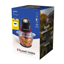 Russell Hobbs 27130-56 electric food chopper 0.5 L 200 W Black, Red, Transparent