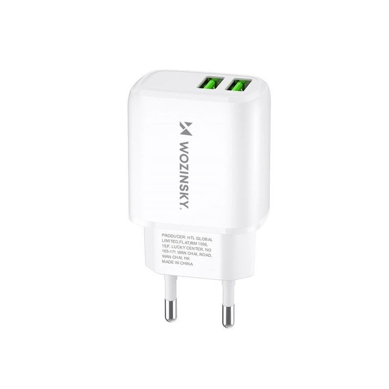 Charger Wozinsky (CUWCW) (2xUSB 2.4A) white