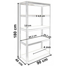 Garden Tool Shelf - Topeshop Shelving G9040 Galvanized Steel MDF