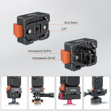 Adapteris - VRIG AC20 Montavimo Adapteris DJI Osmo Pocket 3 Aliuminis