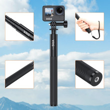 Veiksmo Kameros Laikiklis - VRIG TP-13 27-133cm Teleskopinis Aliuminio GoPro Adapteris