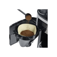 Kavos Aparatas - Severin KA 4813 1.25L Nerūdijančio Plieno Malūnas Juodas / Sidabrinis