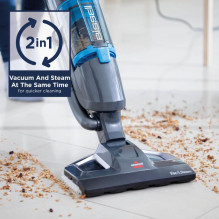 Valymo įranga - Bissell Garų valytuvas Vac &amp; Steam 2-in-1 Kintamos garų Juodas