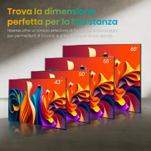 Televizorius - Hisense 50A7NQ QLED 50 colių LCD Bluetooth Energijos klasė E