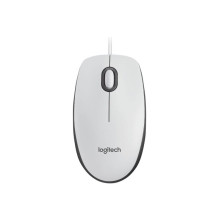 Belaidė Pelė - Kompiuterio Pelė Logitech M100 Laidinė USB Ambidextrinė Balta