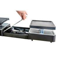 Namų ir Virtuvės Įrenginys - Unold Raclette Ištraukiamas 8 Asmenims Nelipnus Grilis Juodas