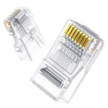 Ugreen 10x plug connector RJ45 8P8C Cat 6 Transparent (50961)
