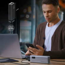 Cuktech P+Series No. 15 Powerbank 150W 20000mAh - Gray