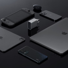 Cuktech 65W GaN 2xUSB-C 1xUSB-A Wall Charger - Gray