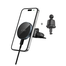 Tech-Protect mm15W-V5 Magnetic MagSafe Car Mount for Air Vent / CD Slot - Black