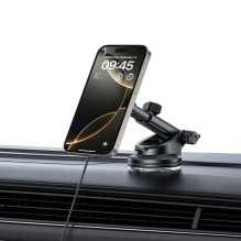 Tech-Protect mm15W-V5 Magnetic MagSafe Car Holder for Cockpit / Windshield / Air Vent - Black