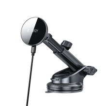 Tech-Protect mm15W-V10 Magnetic MagSafe Car Holder for Cockpit / Windshield / Air Vent - Black