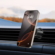 Tech-Protect mm15W-V10 Magnetic MagSafe Car Holder for Cockpit / Windshield / Air Vent - Black