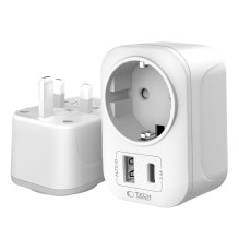 Tech-Protect TA100 UK Adapter - White