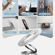 ESR magnetinis „HaloLock MagSafe“ telefono laikiklis – baltas