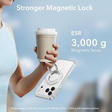 ESR magnetinis „HaloLock MagSafe“ telefono laikiklis – baltas
