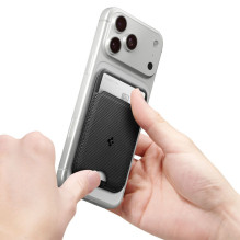 „Spigen S314-1 MagSafe“ magnetinė piniginė – juoda