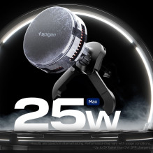 „Spigen Essential EV25MFAQ“ magnetinis „MagSafe“ automobilio laikiklis ventiliacijos angai - juodas