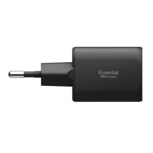 „Spigen Essential EE352EU“ USB-C / USB-A 35 W sieninis įkroviklis – juodas