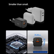 Spigen Essential EE352EU USB-C / USB-A 35W Wall Charger - Black