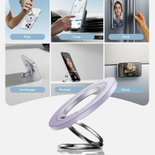 ESR magnetinis „HaloLock MagSafe“ telefono laikiklis – violetinis