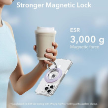 ESR magnetinis „HaloLock MagSafe“ telefono laikiklis – violetinis