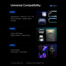 „Spigen Essential EE472EU“ 2 prievadų USC-C 47 W sieninis įkroviklis – baltas