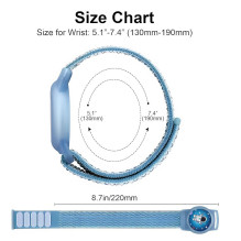 Tech-Protect Nylon Strap for Apple AirTag 1 / 2 - Blue